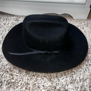 Toddler boys black felt and wool cowboy hat from MHT Texas size 6 1/4